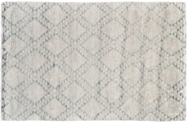 Stella Hand-Knotted Rug, Ice