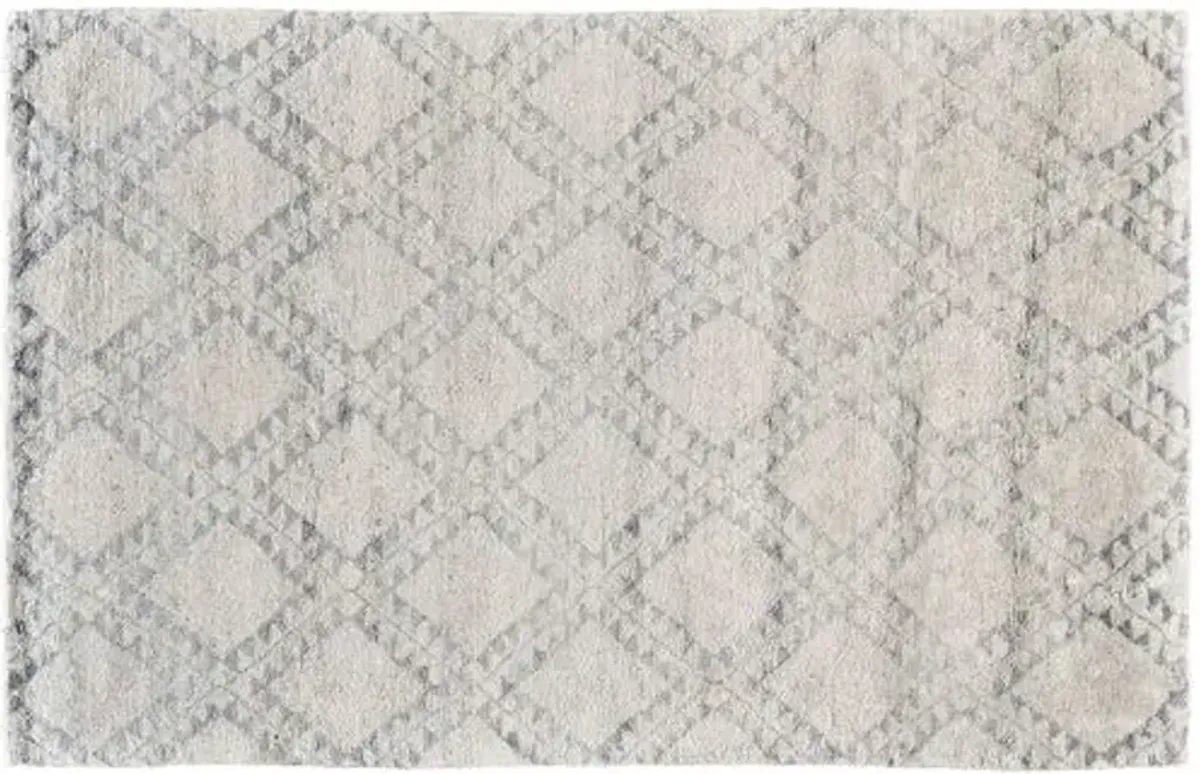 Stella Hand-Knotted Rug - Ice - Ivory - Ivory