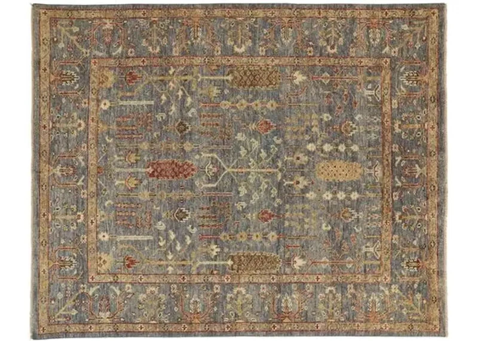 Selman Rug - Blue/Rust - Blue