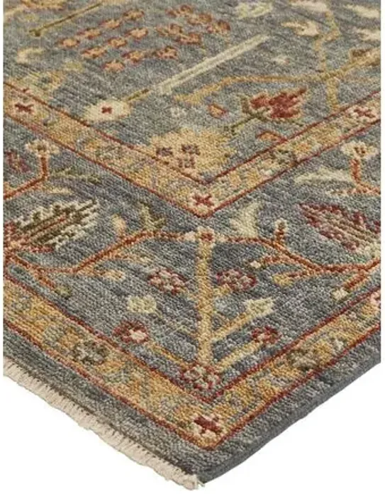 Selman Rug - Blue/Rust - Blue