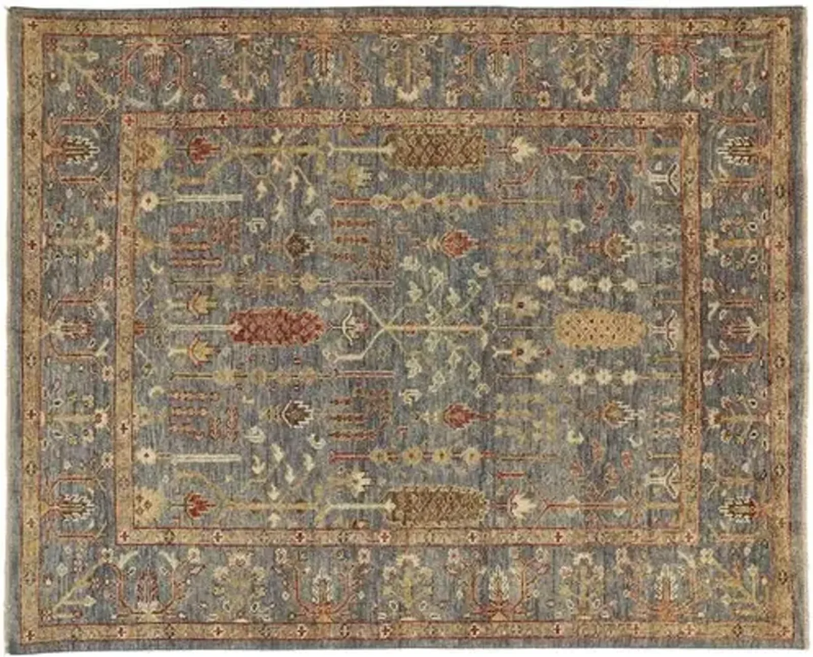 Selman Rug - Blue/Rust - Blue