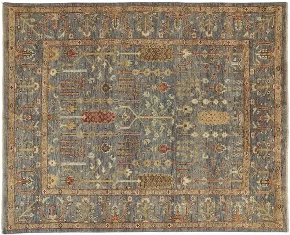 Selman Rug - Blue/Rust - Blue