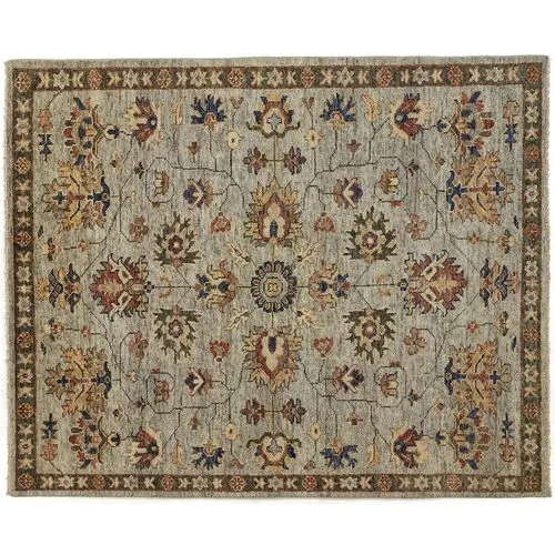 Elwira Rug - Green/Gray - Gray