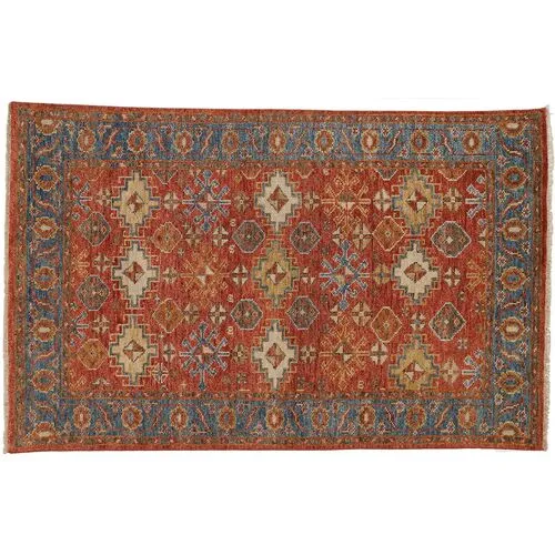 Malina Rug - Orange/Blue - Orange