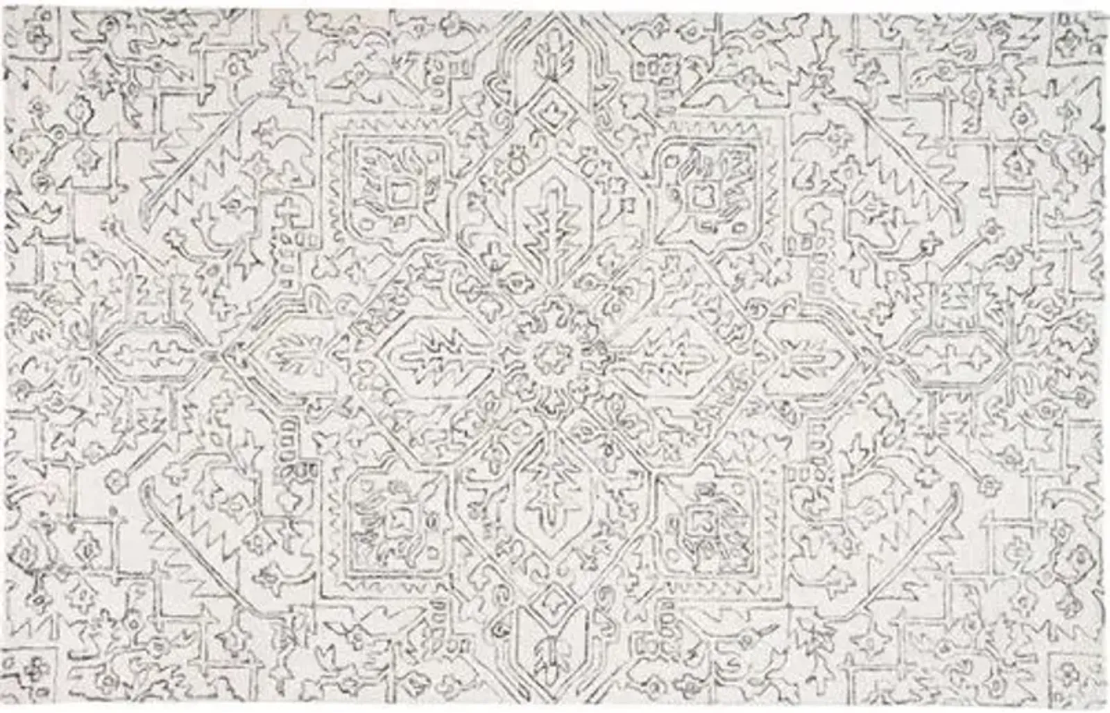 Nola Rug - Ivory/Charcoal - Ivory