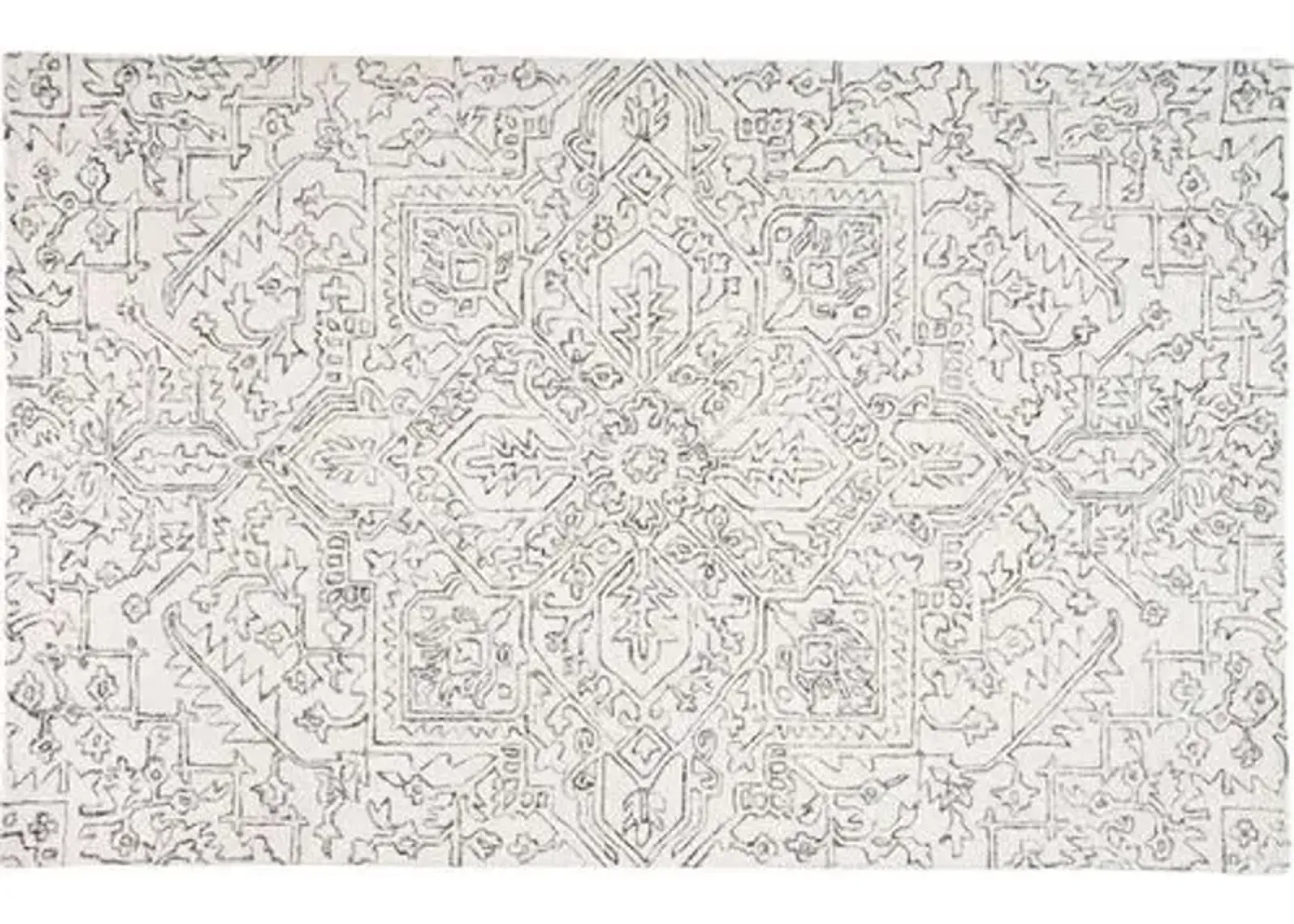 Nola Rug - Ivory/Charcoal - Ivory