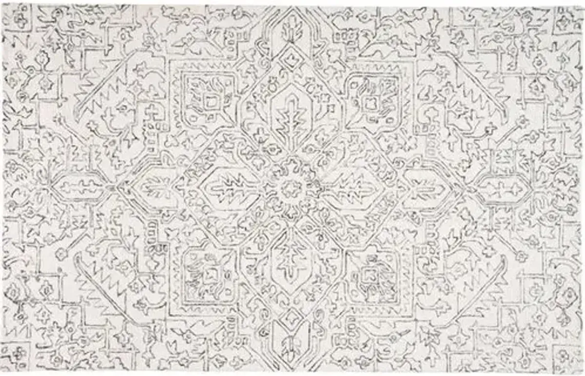 Nola Rug - Ivory/Charcoal - Ivory