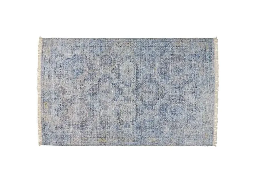 Richa Jute-Blend Rug - Blue - Blue