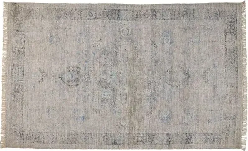 Meera Jute-Blend Rug - Slate - Blue - Blue