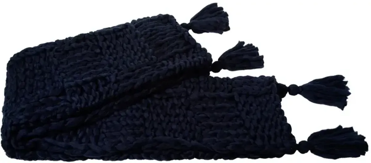 Chunky Blend Throw, Blue