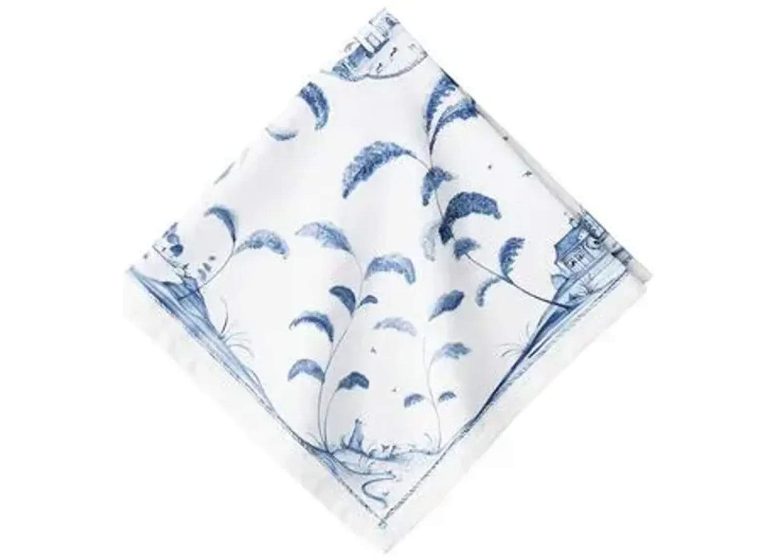 Country Estate Napkin, White/Blue - Juliska