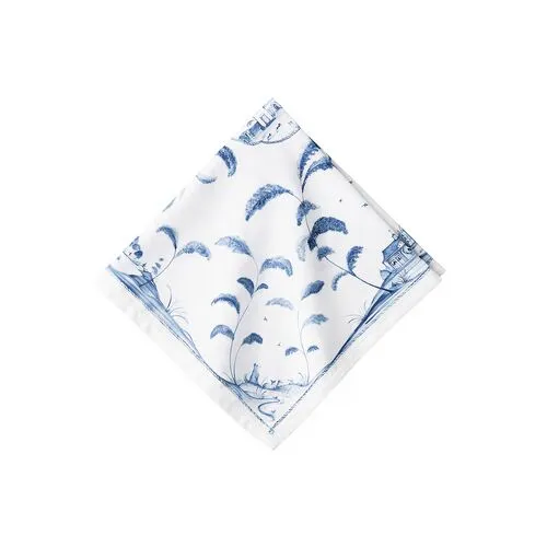 Country Estate Napkin, White/Blue - Juliska