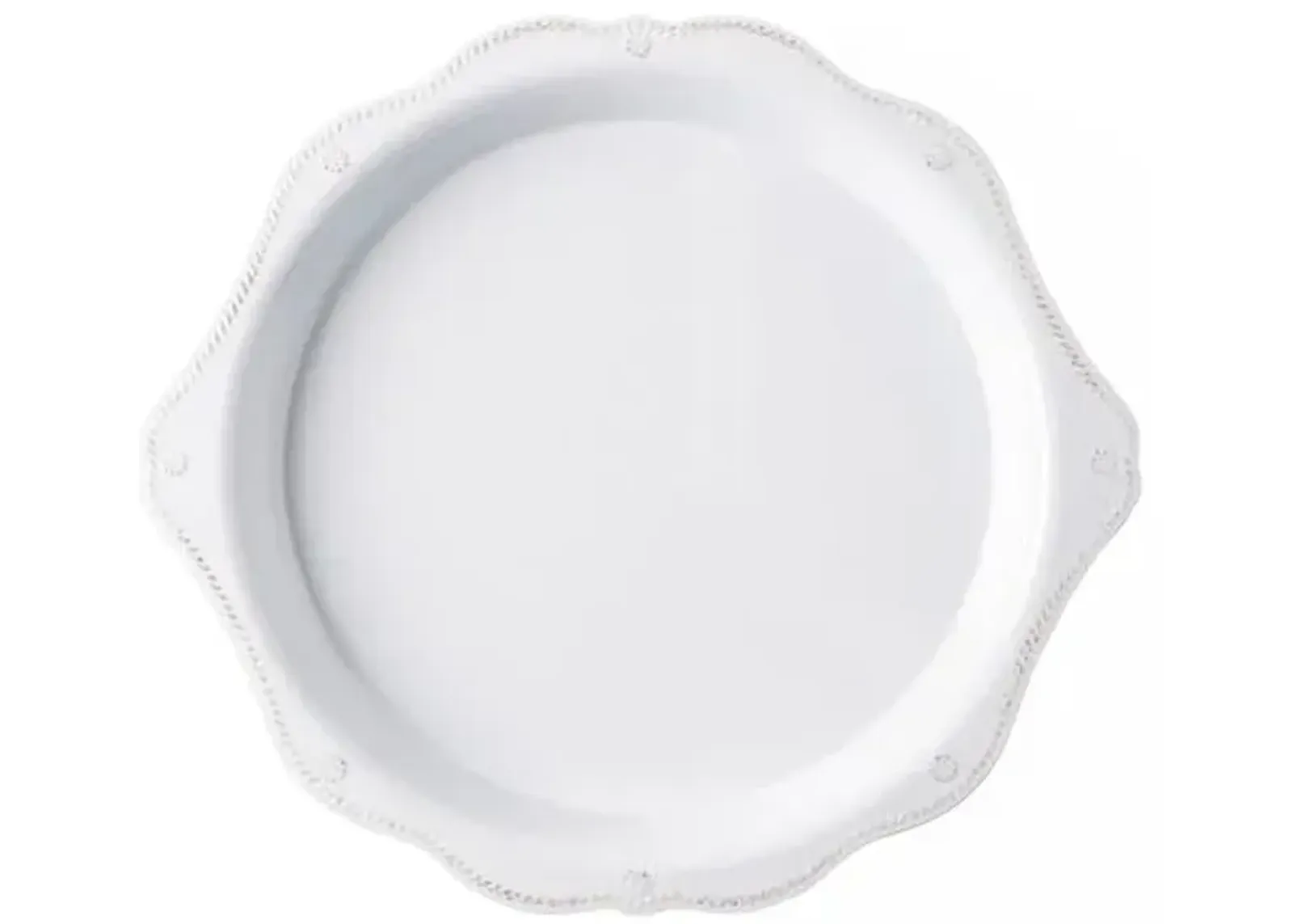 Berry & Thread Melamine Round Platter - White - Juliska