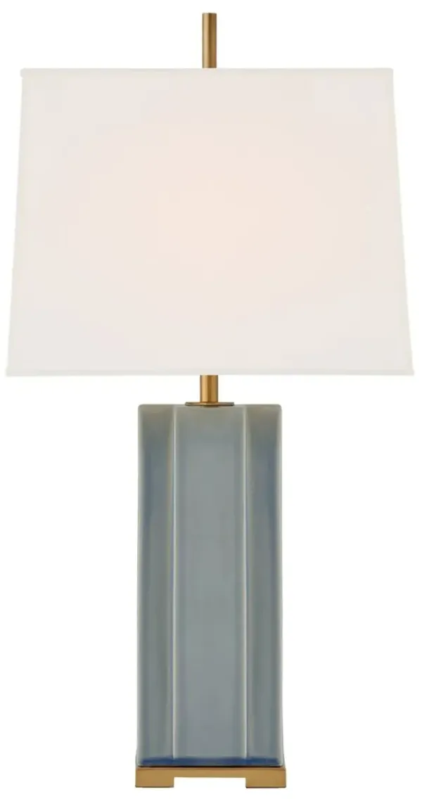 Visual Comfort - Niki Table Lamp - Polar Blue Crackle