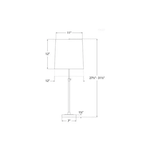 Visual Comfort - Bryant Large Table Lamp - Polished Nickel