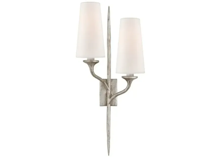 Visual Comfort - Iberia Sconce - Burnished Silver Leaf