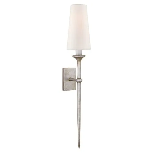 Visual Comfort - Iberia Sconce - Burnished Silver Leaf