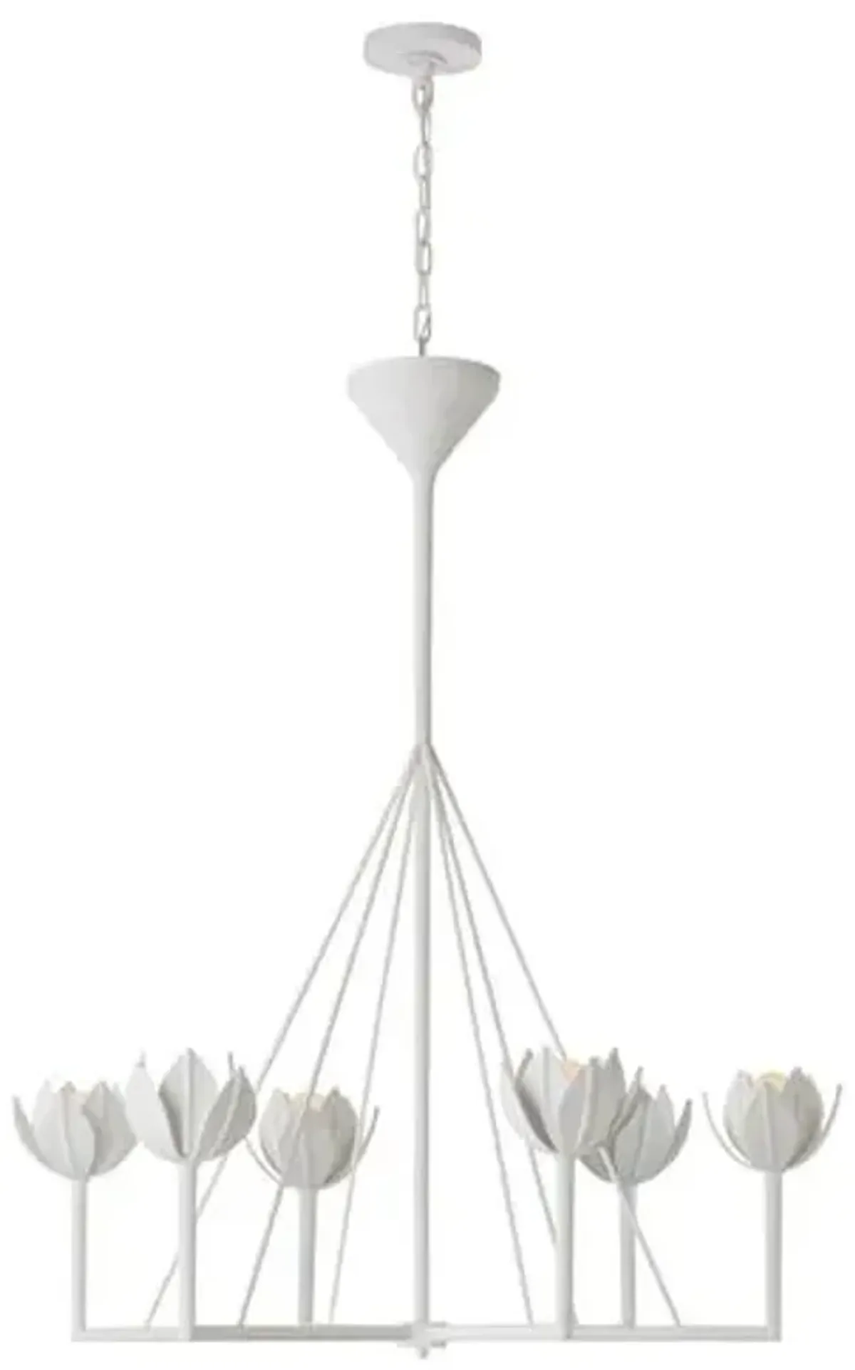 Visual Comfort - Alberto Large Single-Tier Chandelier - Plaster White