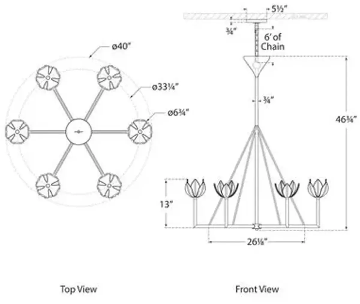 Visual Comfort - Alberto Large Two-Tier Chandelier - Plaster White