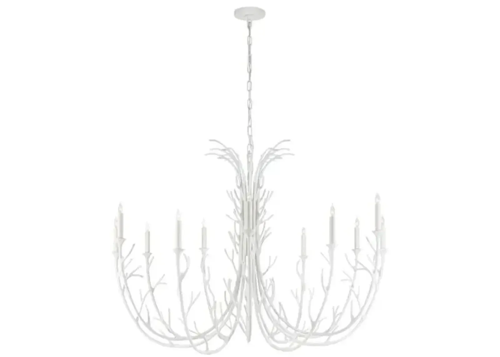 Visual Comfort - Silva Chandelier - Plaster White