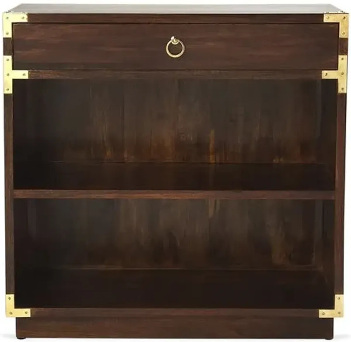 Kering Bookcase - Dark Brown/Gold