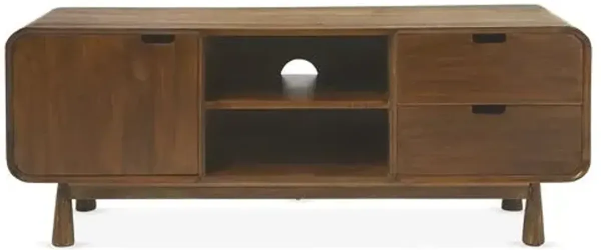 Ali Media Console - Medium Brown