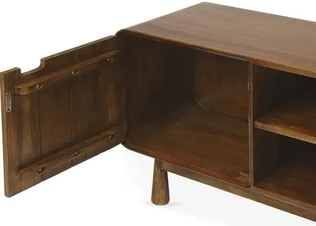 Ali Media Console - Medium Brown