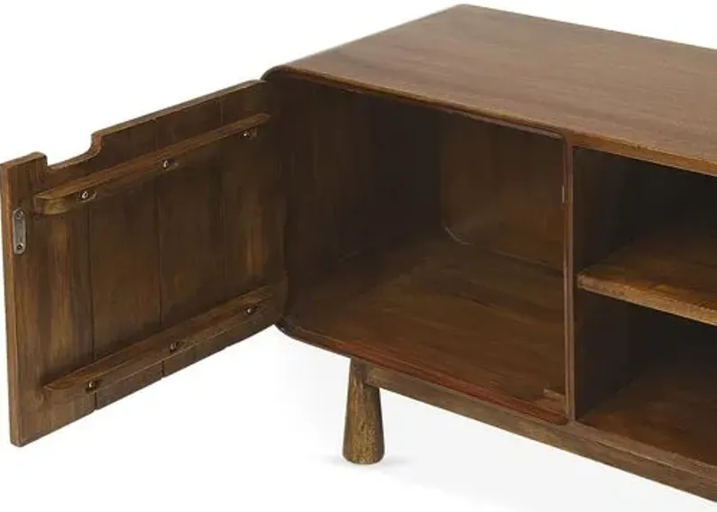 Ali Media Console - Medium Brown