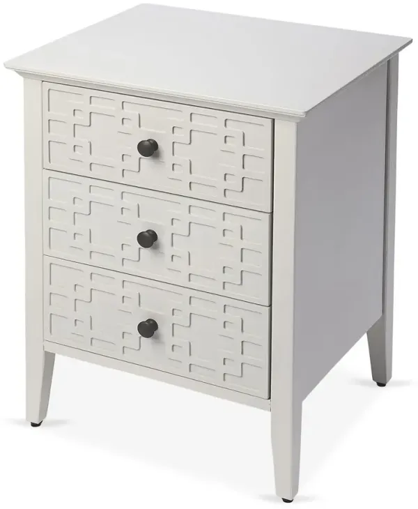 Lisa Nightstand, Ivory