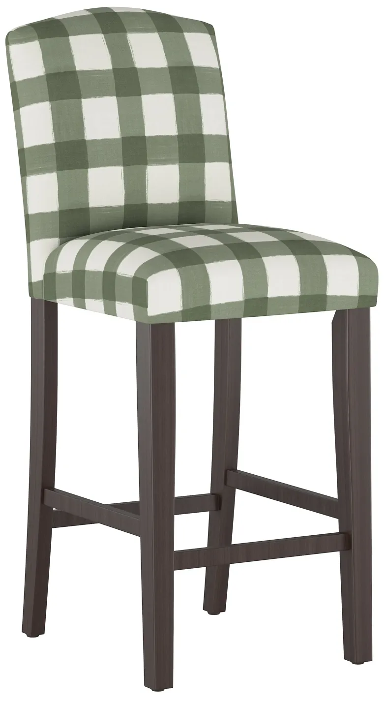 Marie Barstool, Green Gingham