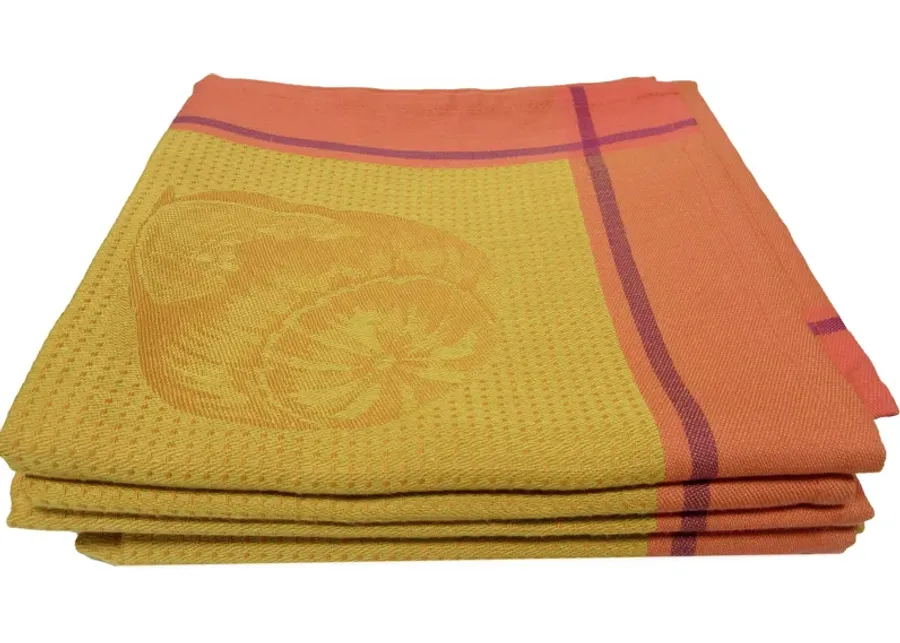 Jacquard Francais French Napkins Set of 4 - The Emporium Ltd. - Orange