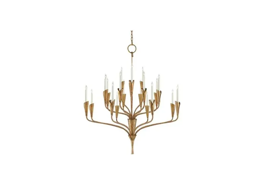 Visual Comfort - Aiden Chandelier - Gilded Iron - Gold