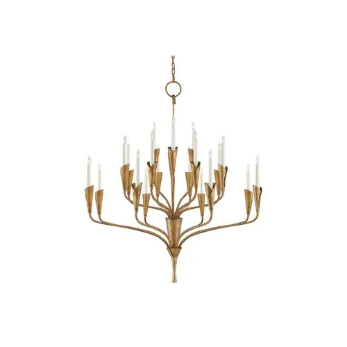 Visual Comfort - Aiden Chandelier - Gilded Iron - Gold