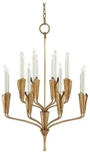 Visual Comfort - Aiden Small Chandelier - Gilded Iron - Gold