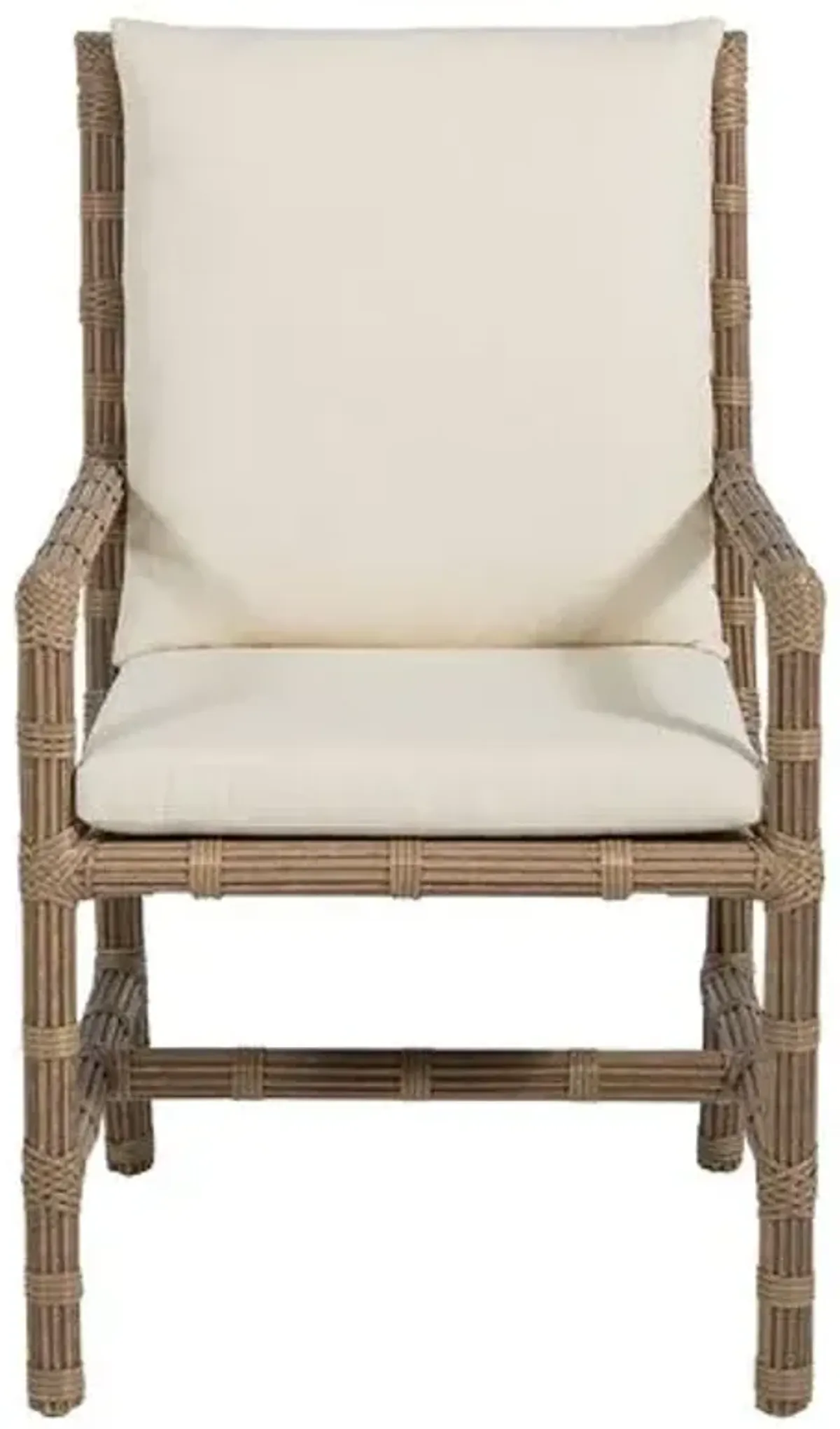 Newport Outdoor Armchair - Burlap - Summer Classics - White