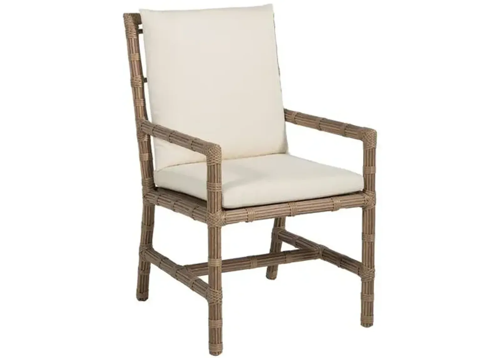 Newport Outdoor Armchair - Burlap - Summer Classics - White