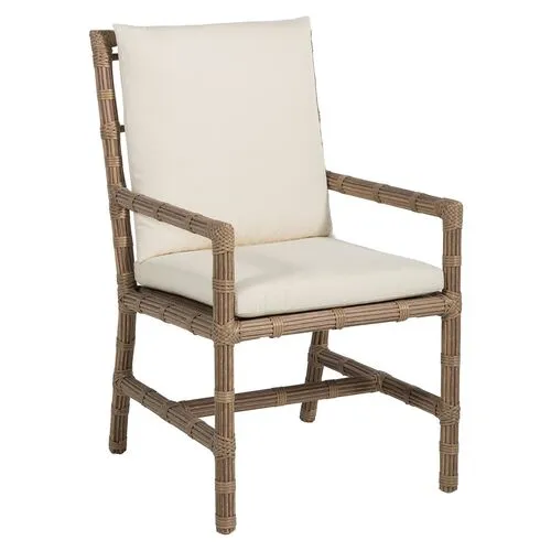 Newport Outdoor Armchair - Burlap - Summer Classics - White