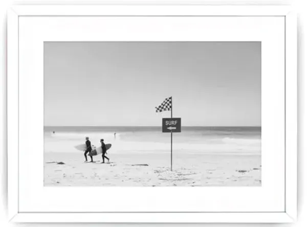 Christine Flynn - Surf BW Photograph - Ivory