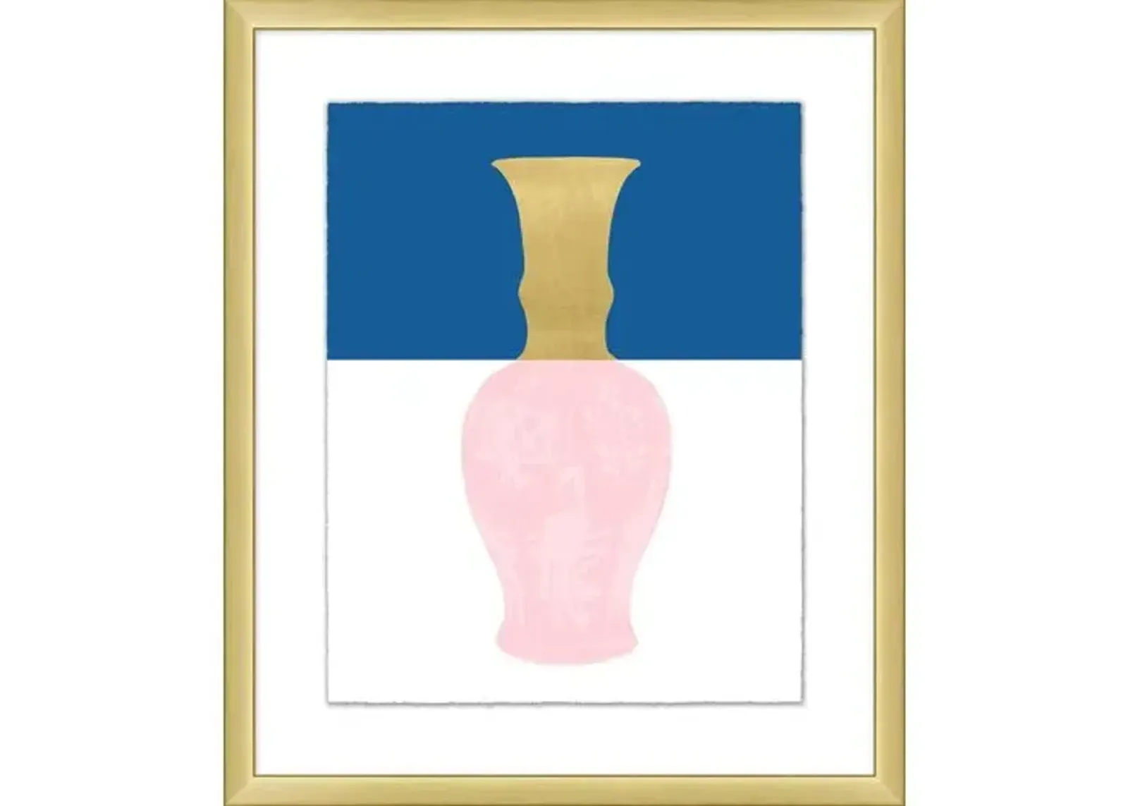 Golden Color Vase II - Blue