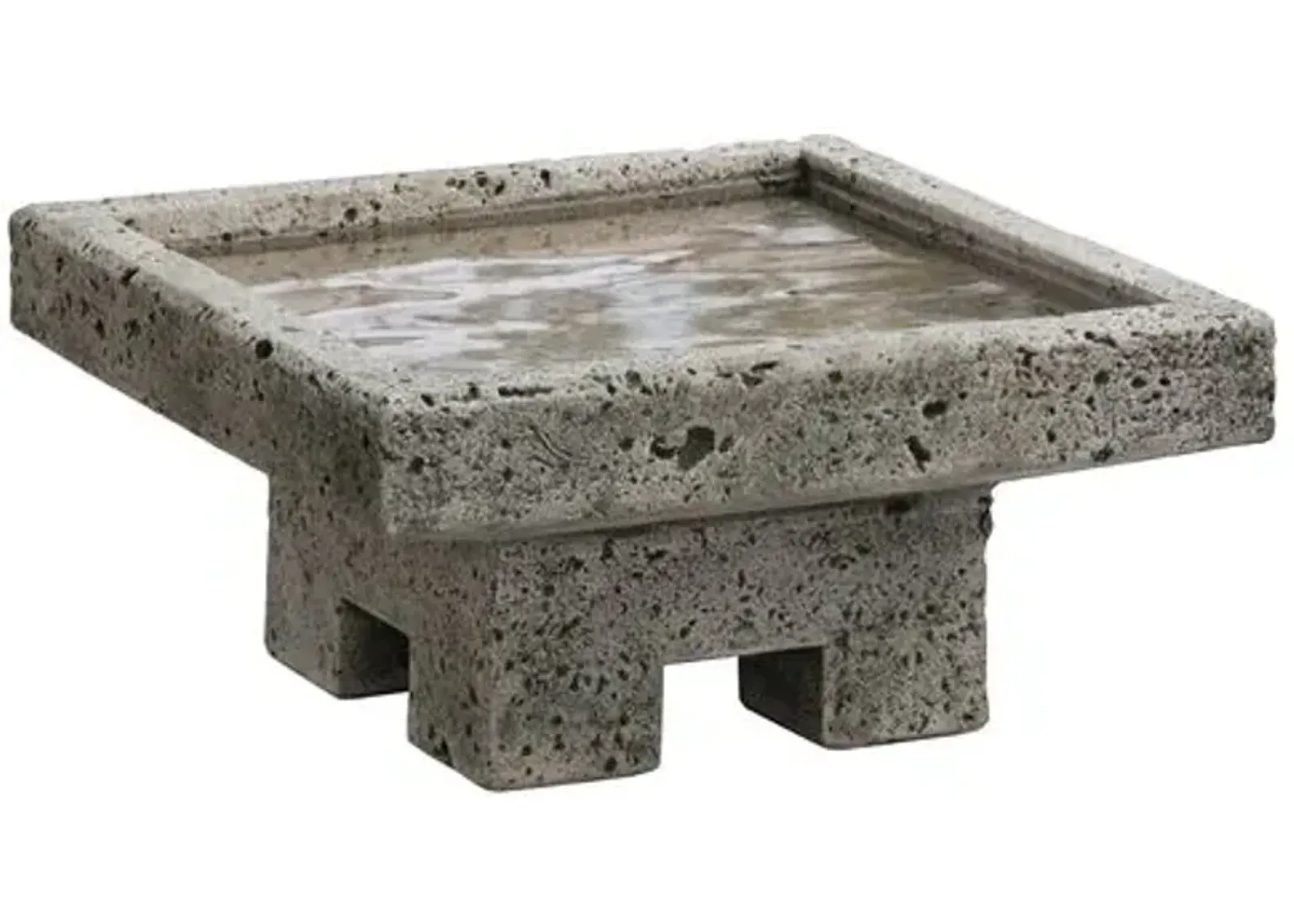 Kosei Birdbath - Alpine Stone - Campania International