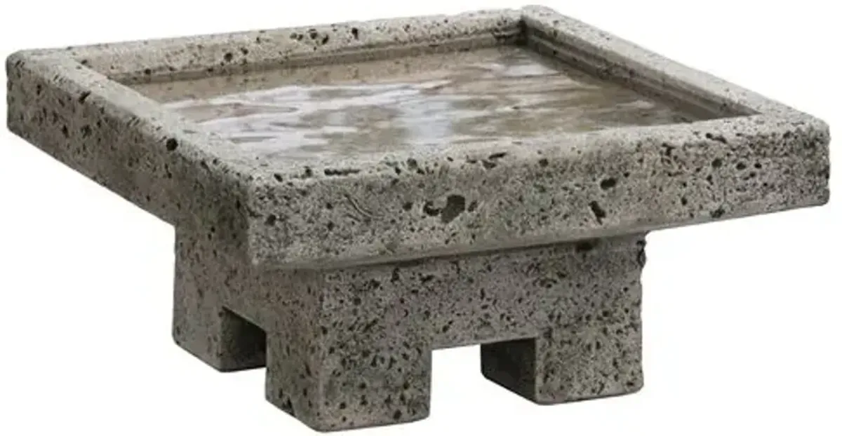 Kosei Birdbath - Alpine Stone - Campania International