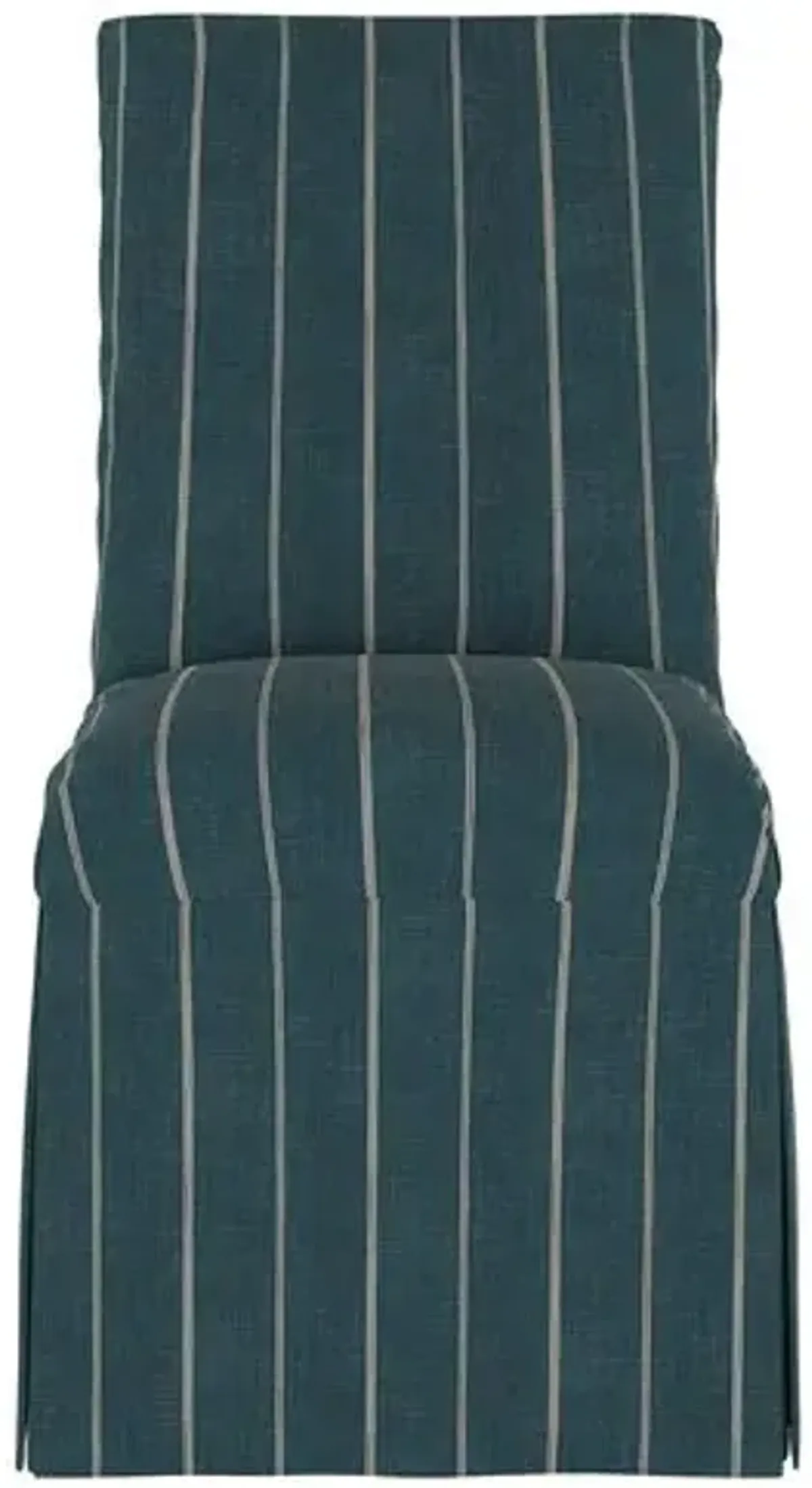 Owen Slipcover Side Chair - Fritz Indigo - Handcrafted - Blue