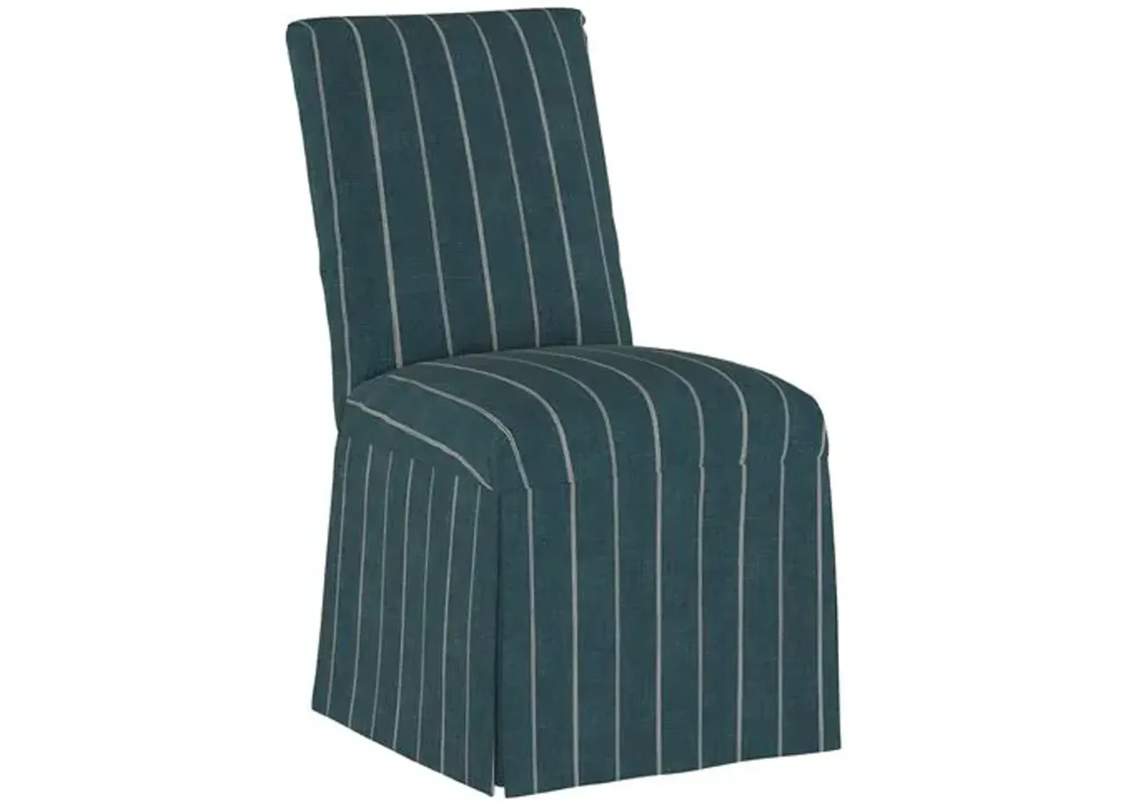 Owen Slipcover Side Chair - Fritz Indigo - Handcrafted - Blue