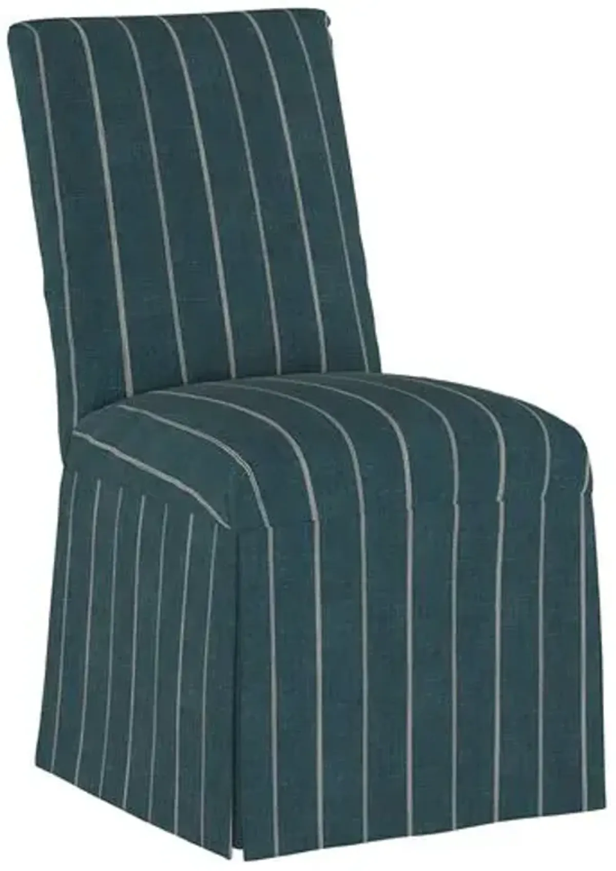 Owen Slipcover Side Chair - Fritz Indigo - Handcrafted - Blue