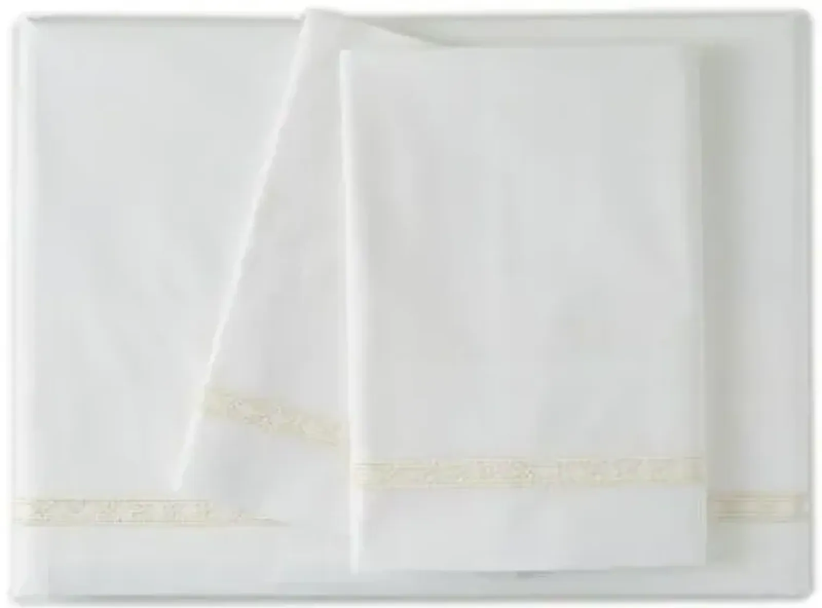 Dace Sheet Set - Ivory, 300 Thread Count, Egyptian Cotton Sateen, Soft and Luxurious