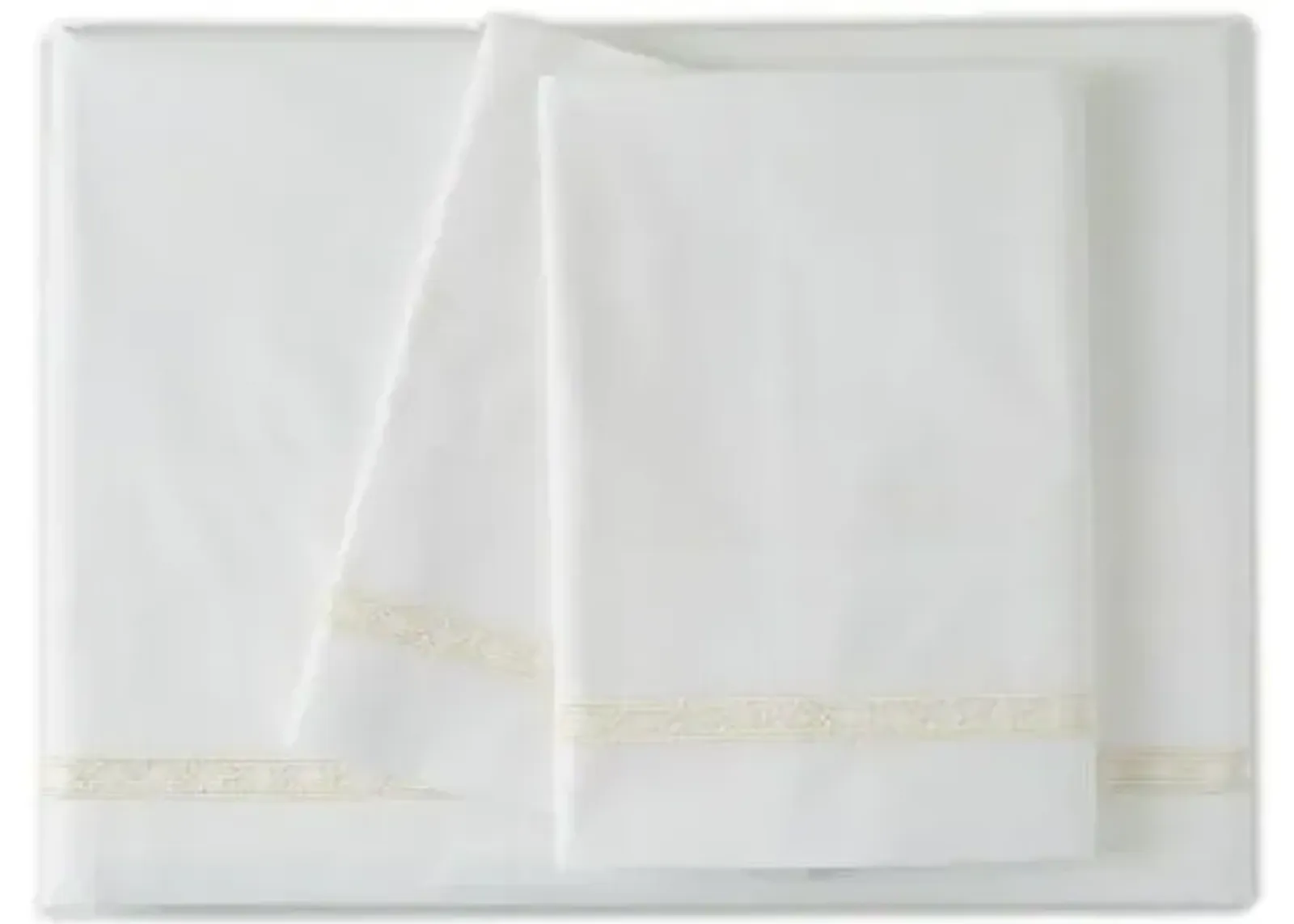 Dace Sheet Set - Ivory, 300 Thread Count, Egyptian Cotton Sateen, Soft and Luxurious