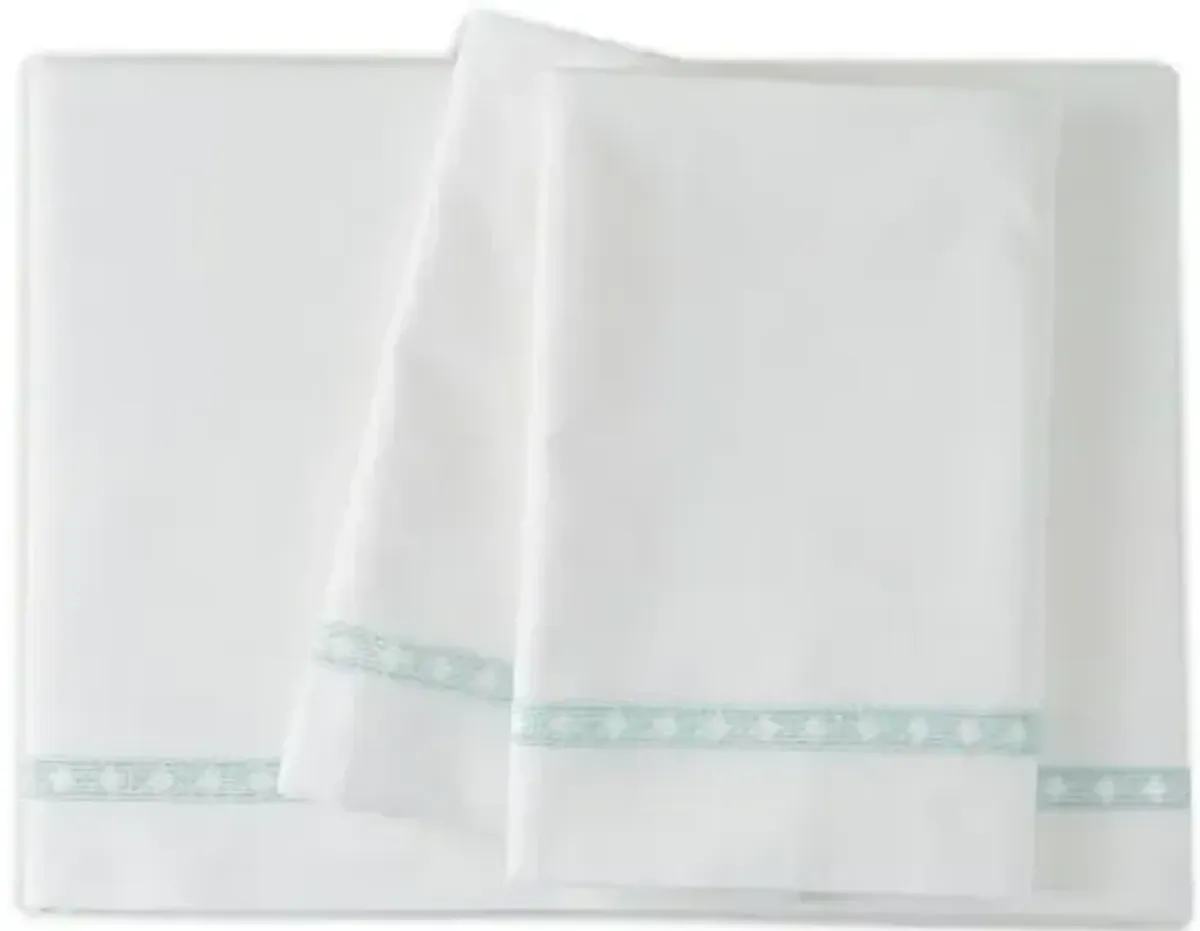 Dace Sheet Set - Green, 300 Thread Count, Egyptian Cotton Sateen, Soft and Luxurious