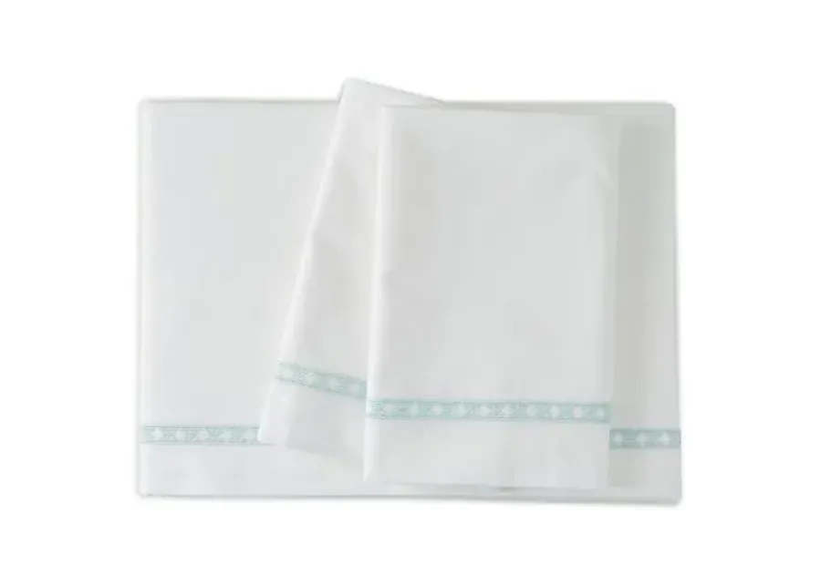 Dace Sheet Set - Green, 300 Thread Count, Egyptian Cotton Sateen, Soft and Luxurious