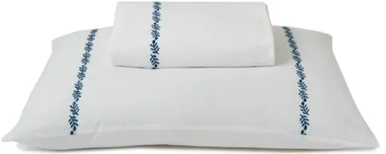 Pearl Duvet Set - Blue