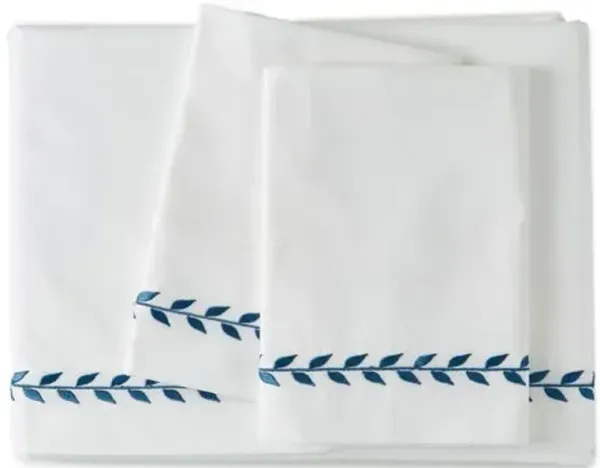 Meredith Sheet Set - Blue, 300 Thread Count, Egyptian Cotton Sateen, Soft and Luxurious